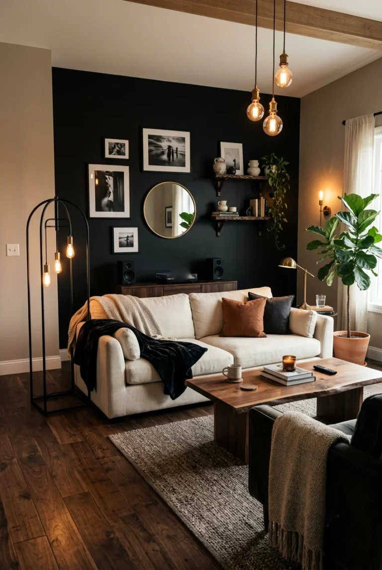 28 Black and Brown Living Room Ideas That Feel Luxurious